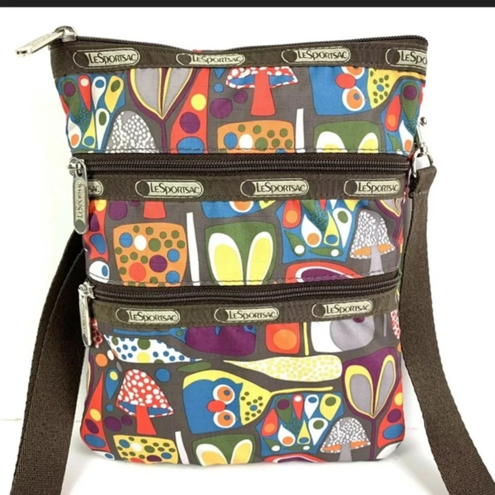 LeSportsac Owl and Mushroom Crossbody